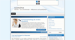 Desktop Screenshot of kurzinfo24.de